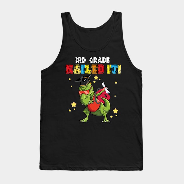 Funny T-Rex Graduation Tees Love T rex Tank Top by webster